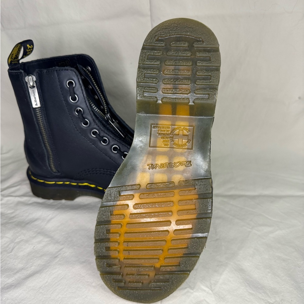 Dr. Martens Black Zip-Up Boots - Picture 3 of 6